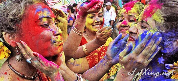 “Happy holi ”-印度新年洒红节，绝不留白的花花世界!-E旅行网 -